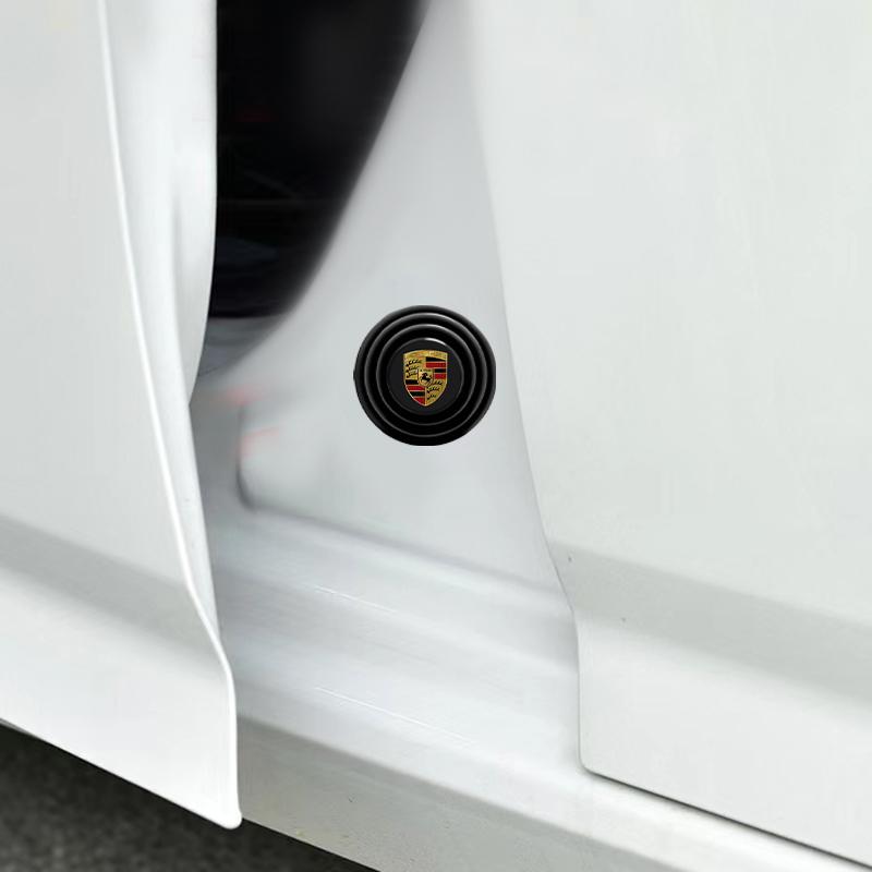 Силиконовые накладки для защиты дверей автомобиля от столкновений, амортизационная прокладка, подходят для Porsche Boxster Cayenne Panamera Macan Cayman 911 918 996 917 991