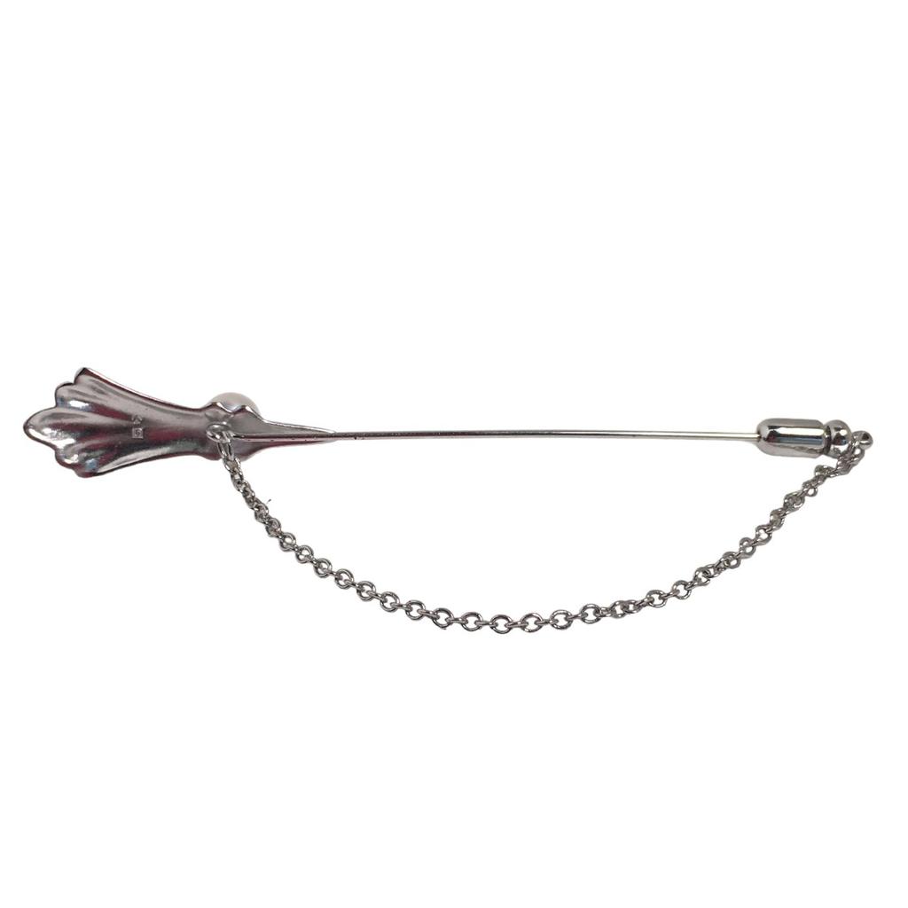 TASAKI Tazaki Pearl Стильный Выход Свадьба Брошь SV Серебро Серебро Женщины Б/у