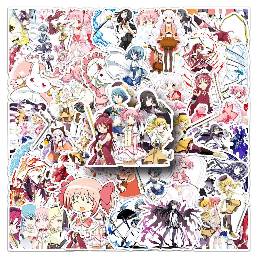 10/30/50 ШТ. Наклейки Декали Аниме Puella Magi Madoka Magica Водонепроницаемые DIY Багаж Скейтборд Велосипед Милые Наклейки Игрушки Подарки