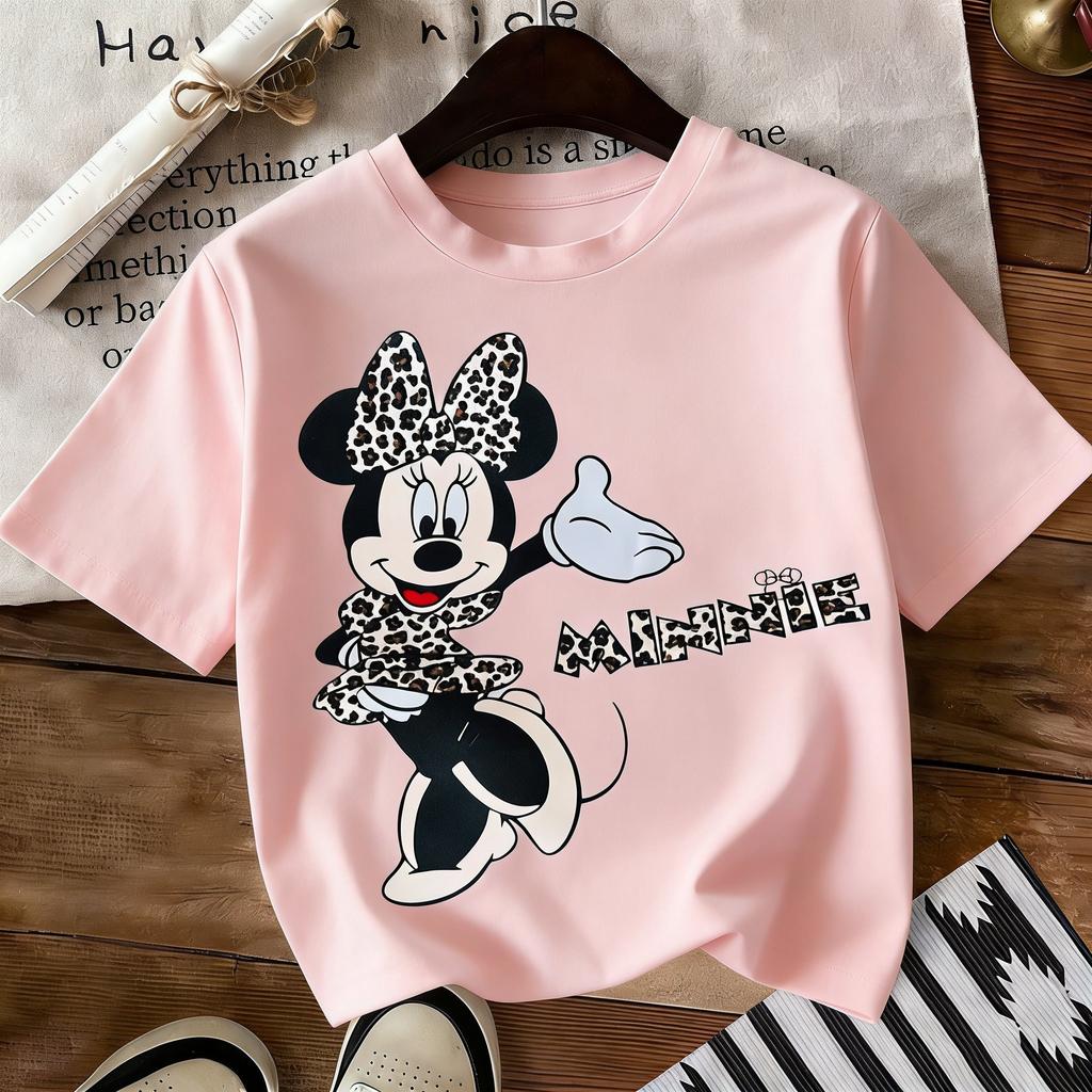 ParentChild Vintage Disney Minnie Graphic T Shirt Unisex Women Short Sleeve TeeOversized Casual Tops Summer Streetwear 2026 Y2k