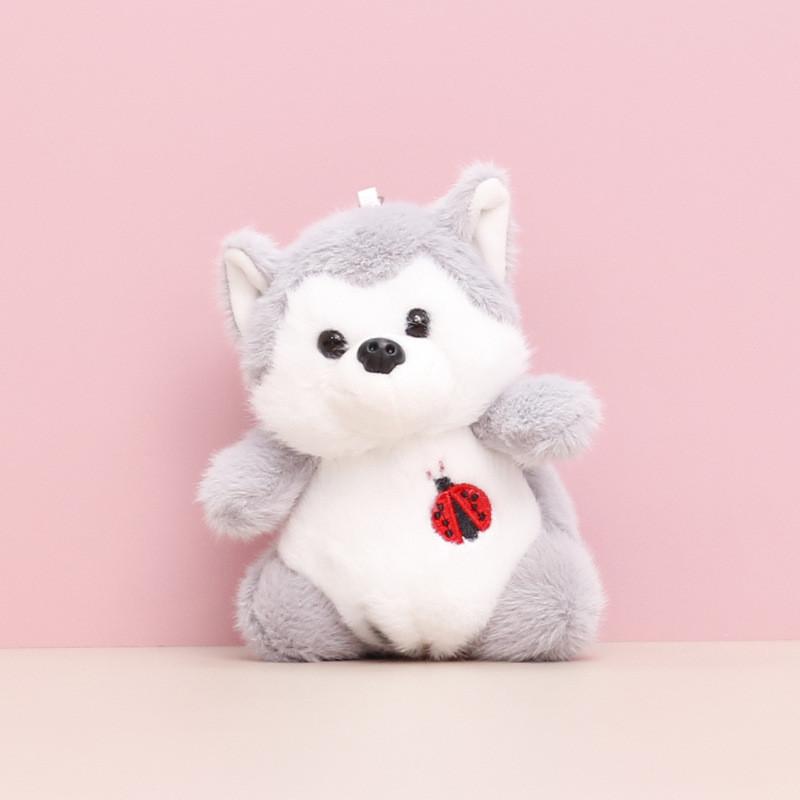 Слон Божья коровка Кролик Медведь Хаски Плюшевая игрушка Брелок Мягкие куклы Животное