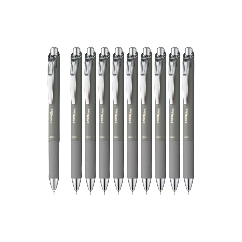 Pentel EnerGel Kohare 0.5mm Gel Ink Ballpoint Pen, Limited Edition, Star Shadow (Black Ink), 10 pens, BLN75KH-A(10)