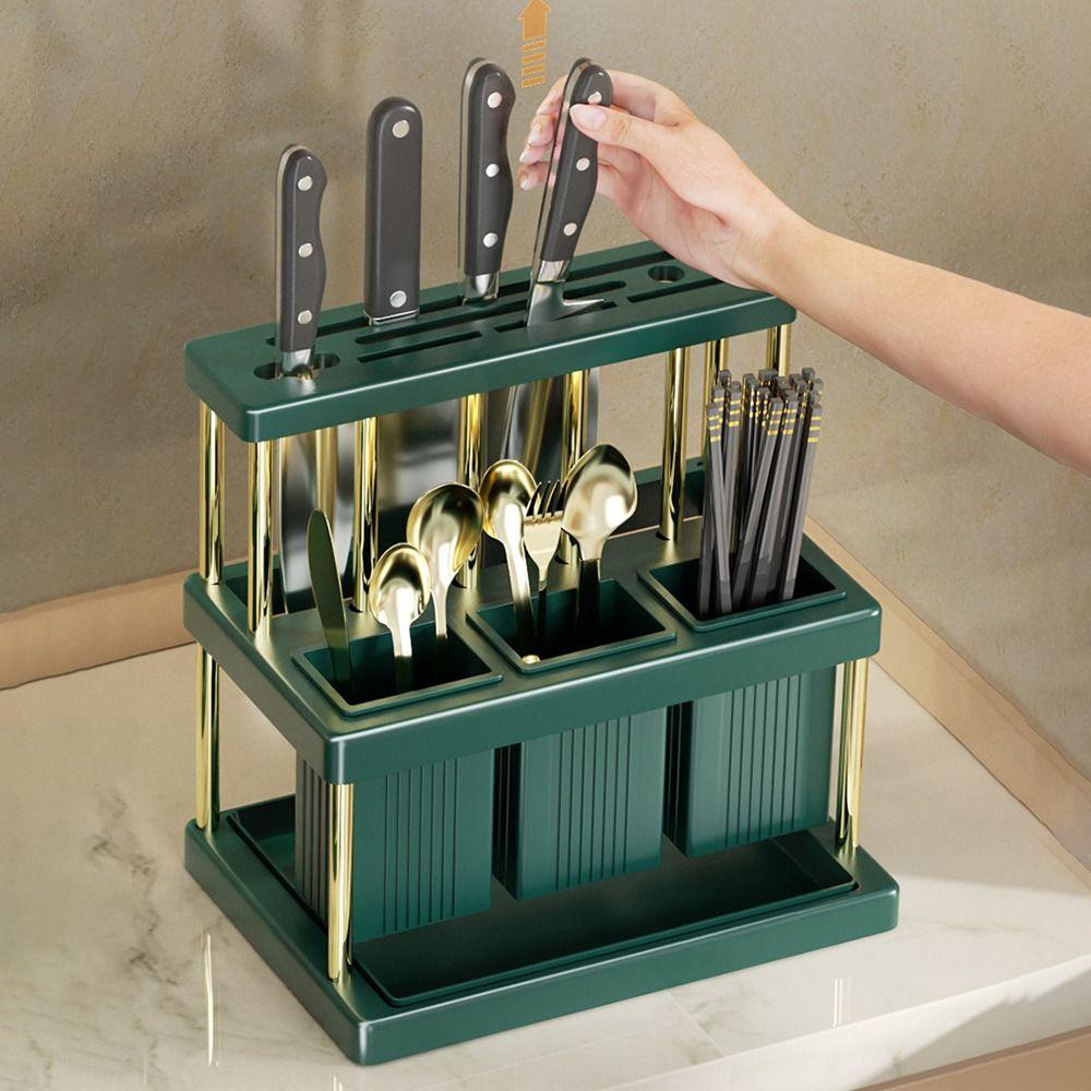Space Saving Cutlery Chopstick Drainer Holder Multipurpose Cutlery Drying Rack New Kitchen Rack