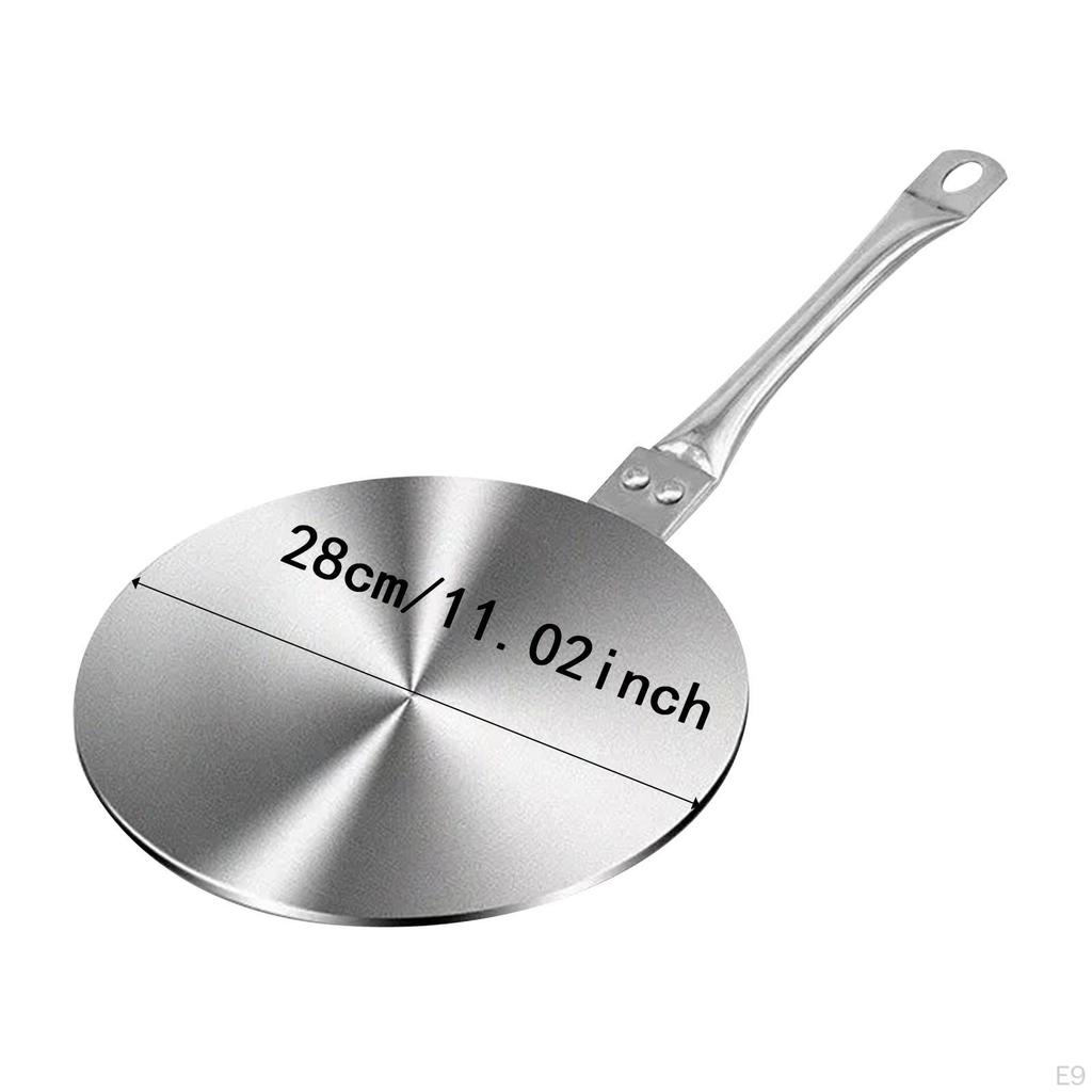 Теплораспределительная пластина с индукционным диском и длинной ручкой, многоцелевая для керамической готовки