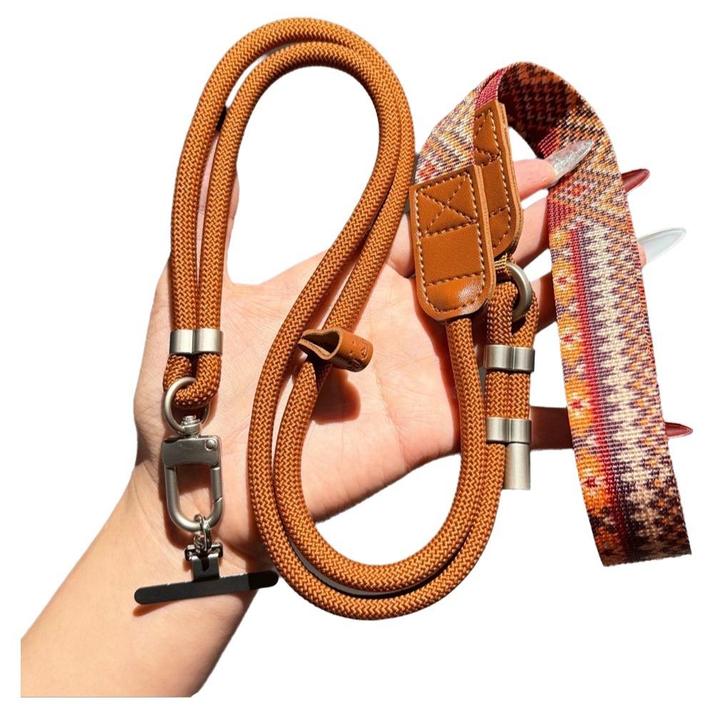 Metal Hook Phone Lanyard 360 Degree Rotation Long Hanging Rope  for Phone Case