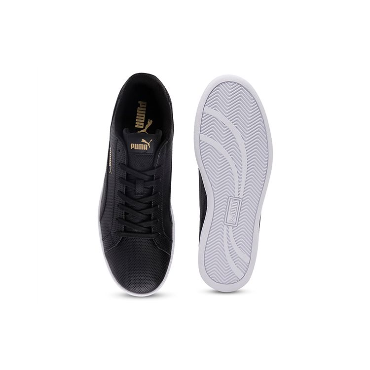 Puma Кроссовки Smash Series Fp Low Top Кроссовки Унисекс Черный Золотой 363721-01