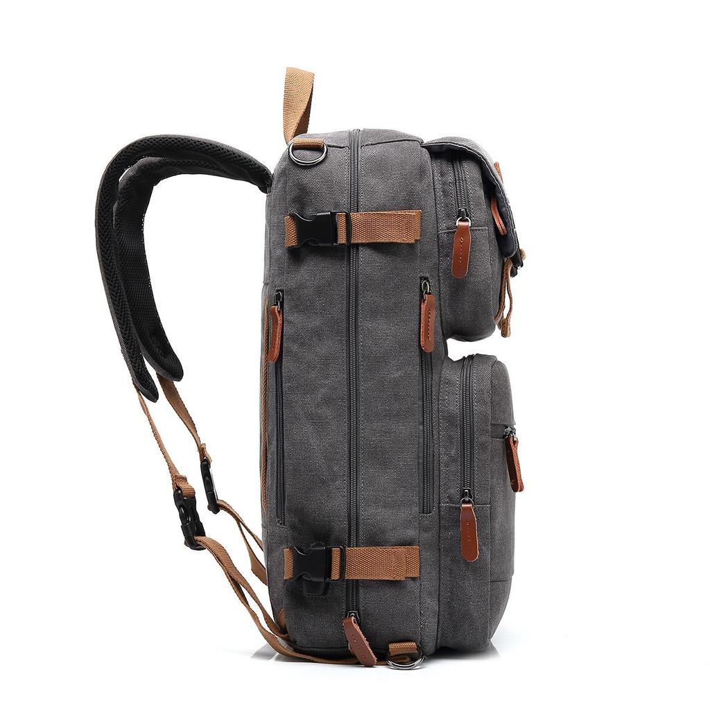 Мужской рюкзак Cool Bell, мужская многофункциональная сумка через плечо, сумка-мессенджер и сумочка, водонепроницаемый рюкзак для ноутбука, холст CB5503 15,6/17,3 дюйма