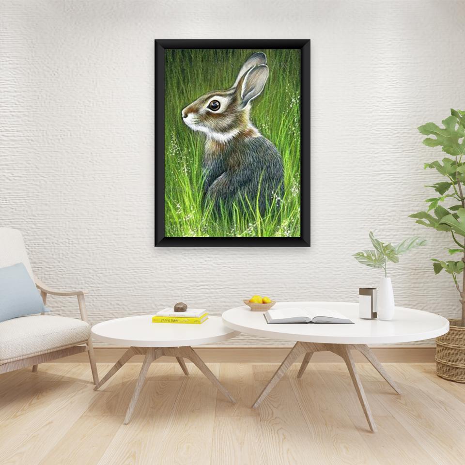 Кролик DIY 5D алмазная живопись полная круглая дрель животное Алмазная вышивка мозаика фермерский дом ручная работа настенное искусство домашний декор подарок