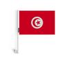 Drapeau - Tunisie - 14 X 21 Cm - 20 Pièces - Polyester - Mât En Plastique