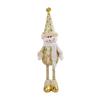 Christmas Gnome Plush Doll Retractable Legs Santa Claus Snowman Elk Ornament Adjustable Standing Figurine Decoration
