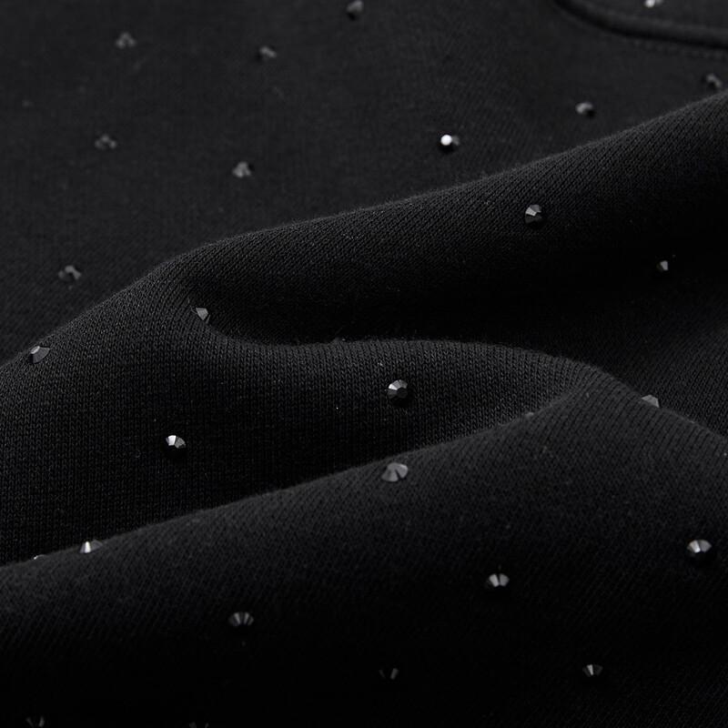 Свитшот Demana Cloud из хлопка с пайетками и круглым вырезом