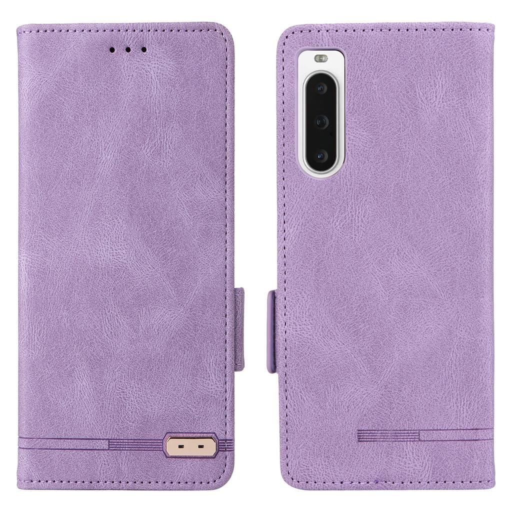 Для телефона Sony Xperia 10 V Чехол-кошелек из ПУ кожи с аппаратным декором и подставкой Чехол для телефона