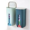 Home Wall-mounted Hanging Kitchen Bathroom Plastic Garbage Bag Storage Rack Box