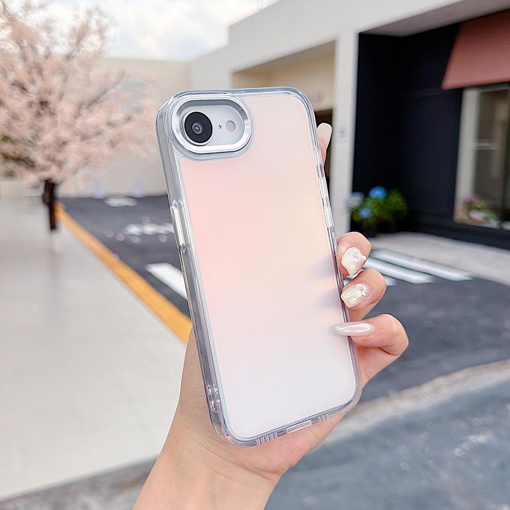 KEYSION Модный Лазерный Градиентный Цветной Чехол для Телефона для iPhone 17e 16e Мягкий TPU+PC Ударопрочная Задняя Крышка для iPhone 16e 17e 2026