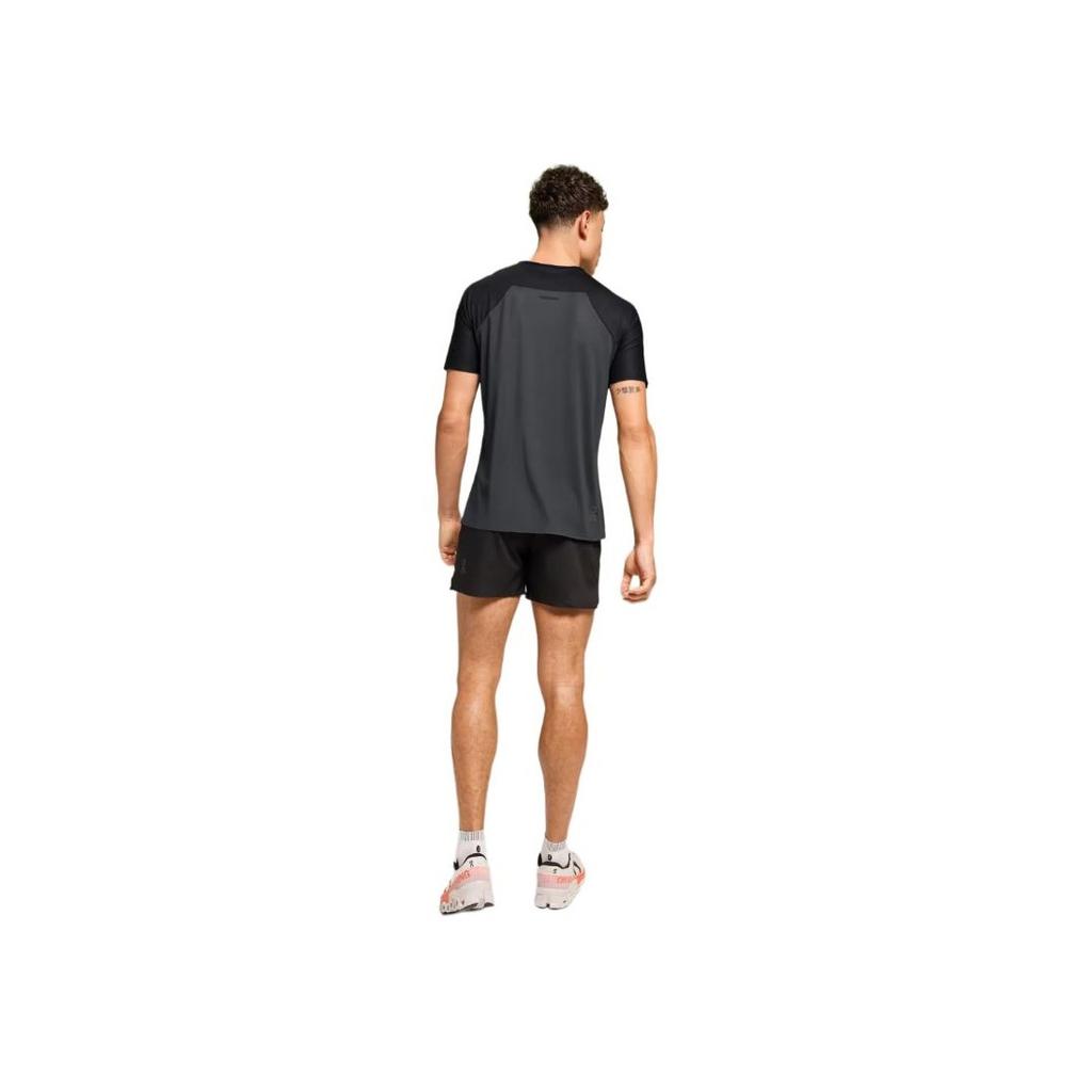 On Performance Круглый вырез пуловер универсальный короткий рукав футболка мужские топы черный 1ME10230106