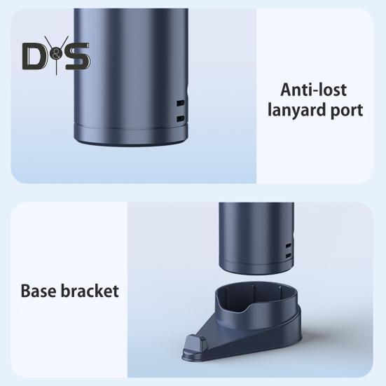 Ручной вентилятор с цифровым дисплеем на базе, 100-скоростной регулятор, мощный воздушный поток, низкий уровень шума, перезаряжаемый портативный персональный охлаждающий вентилятор