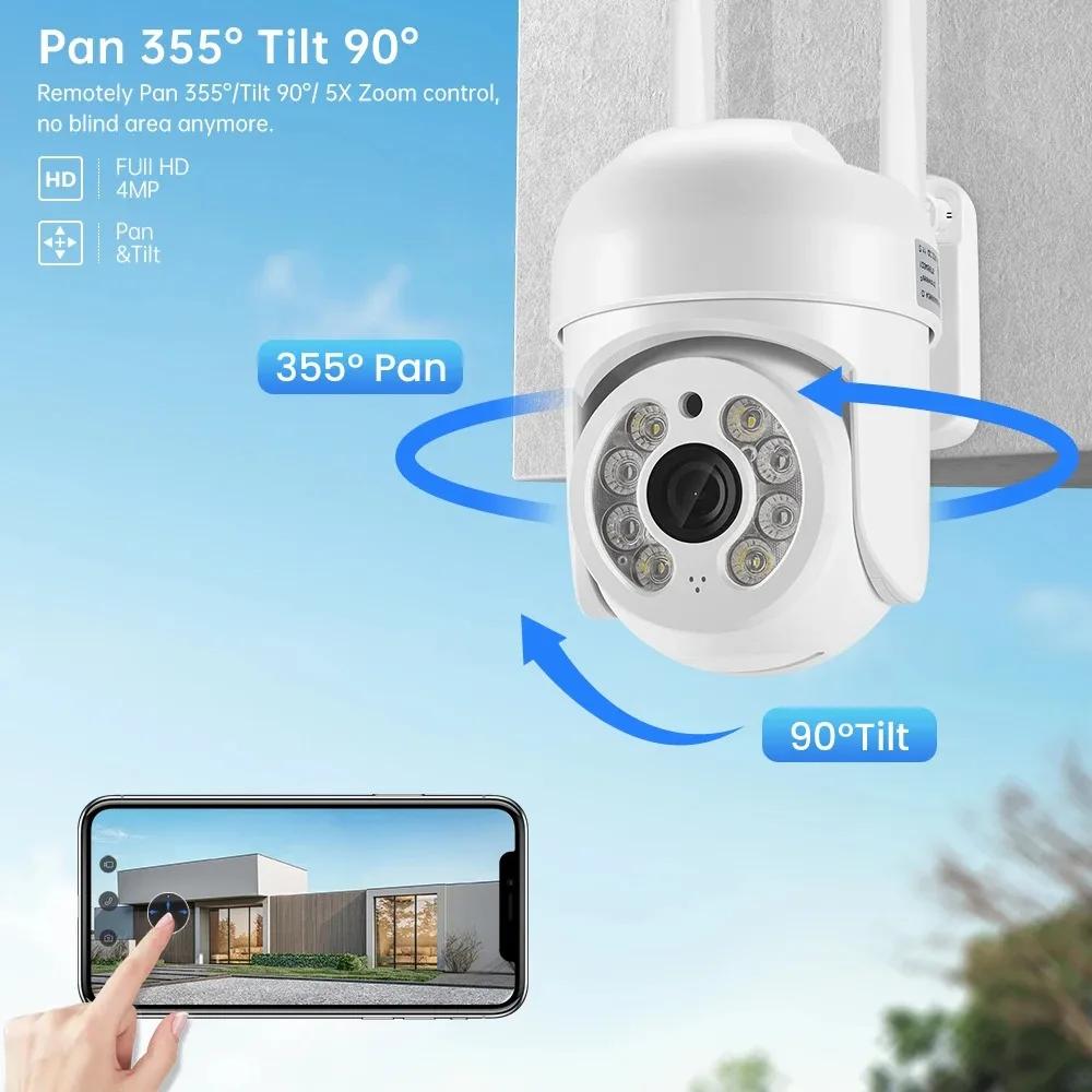 5MP PTZ Wifi камера наружное домашнее видеонаблюдение беспроводные IP камеры HD цветное ночное видение безопасность-защита ICse