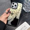 Черно-белый Аниме Эскиз Мальчика Чехол для Телефона для iPhone 17 Air 16 15 14 11 Pro Max Plus Xs 8 7 Черный Крутой Ударопрочный Чехол Coque