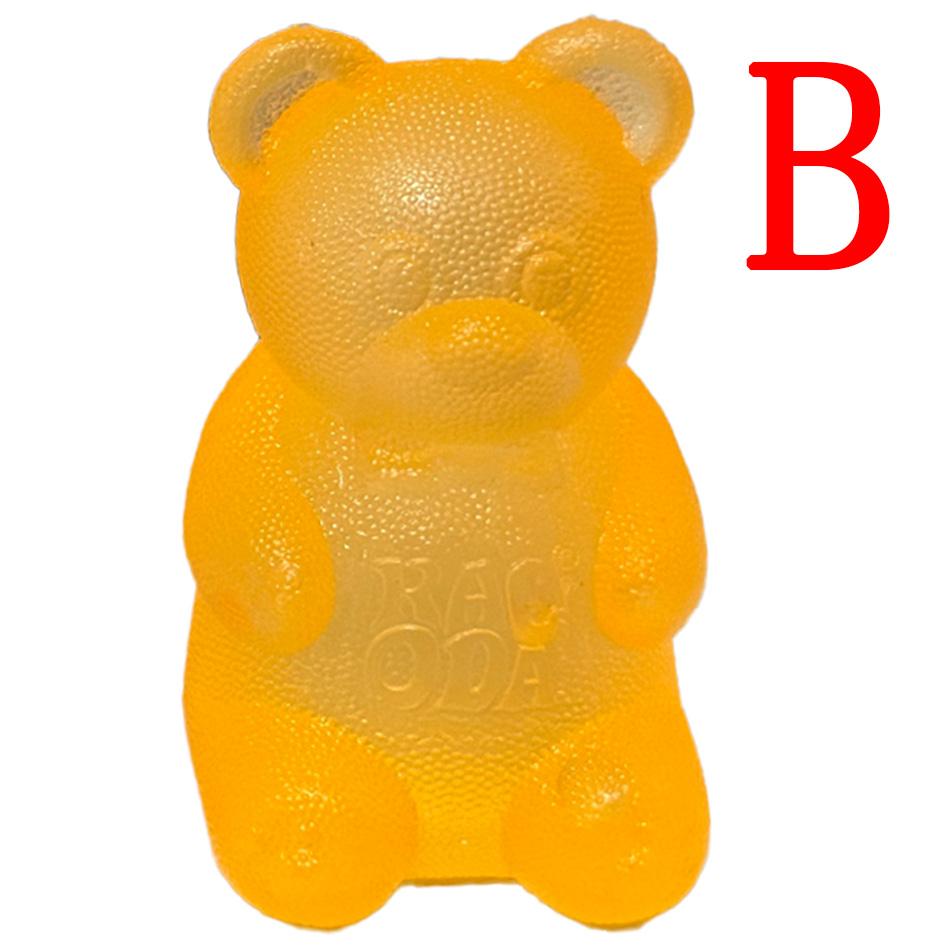 Сквиш-игрушка мармеладный мишка, стресс-болл из мальтозы, животное-сквиш, фиджет-игрушка для детей и взрослых, твердый антистресс, в наличии