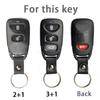 Чехол для ключа с дистанционным управлением для Hyundai Kia Elantra Tucson Sonata Santa Fe Carens Замена 2+1 2 3+1 Кнопки ТПУ Автомобильный Смарт-ключ Брелок Чехол Корпус