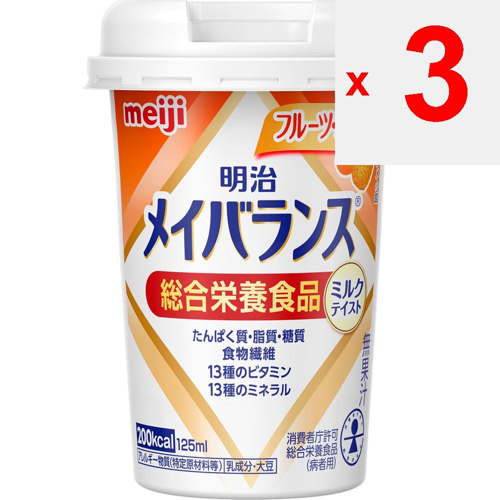 MEIJI Maybalance Mini Cup Fruit Ore Flavor 125ml Cheer Pack Maybalance