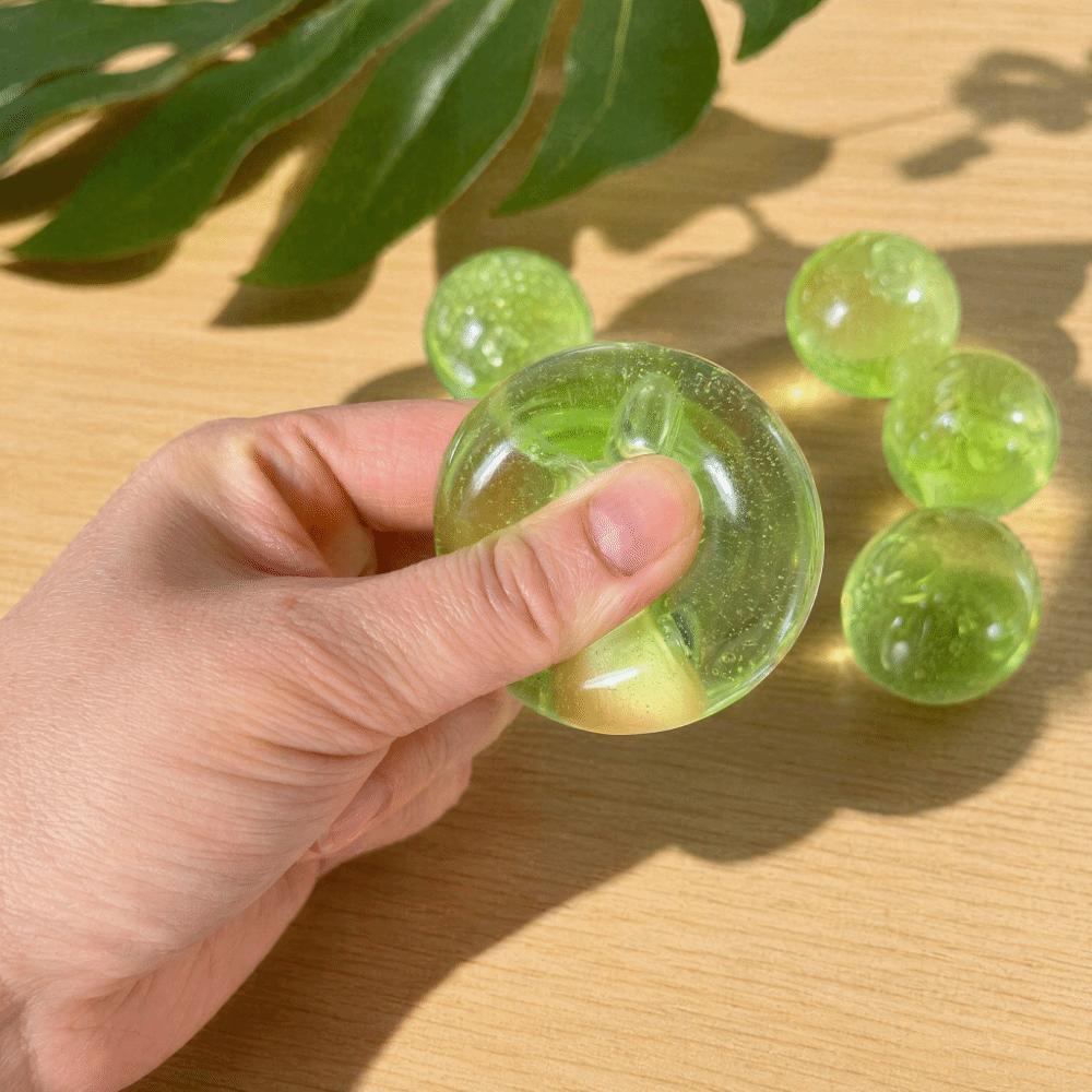 Green Grapes Shape Soft Stress Relief Toy Funny Design Slow Rising Squeeze Soft Relaxation