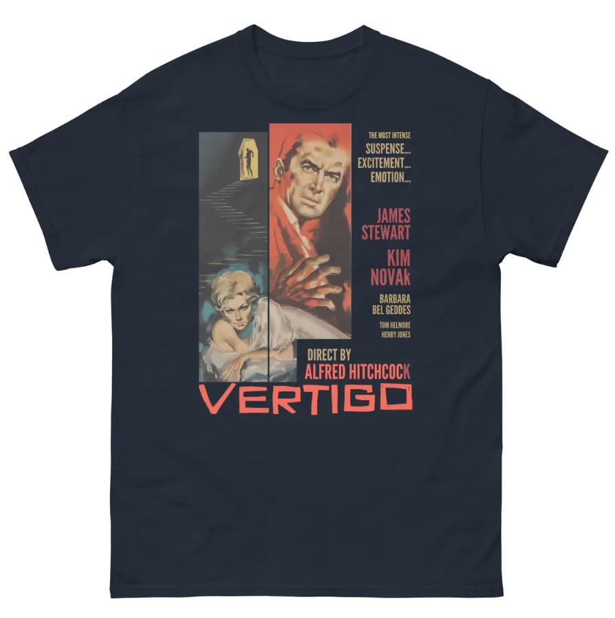 Retro Thriller Spiral Graphic Vintage Mystery Movie Noir Aesthetic Suspense Tee Unisex T-Shirt