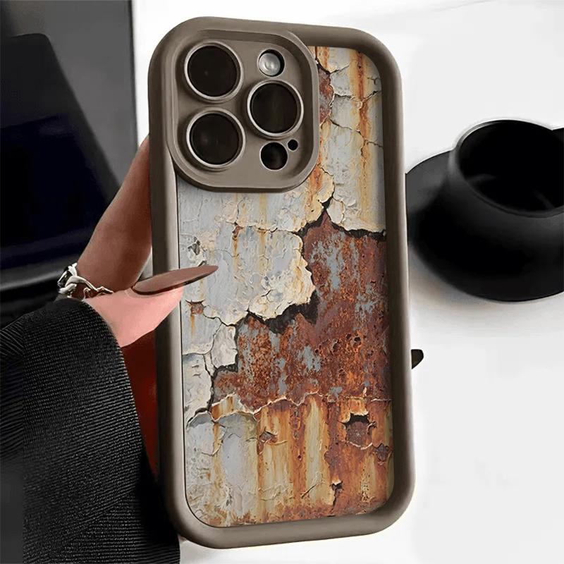 Ретро-чехол из ржавого железа для Samsung S24 S23 S22 Ultra Plus S21 A55 A54 A53 A52 A25 A15 A14 5G, мягкая противоударная крышка