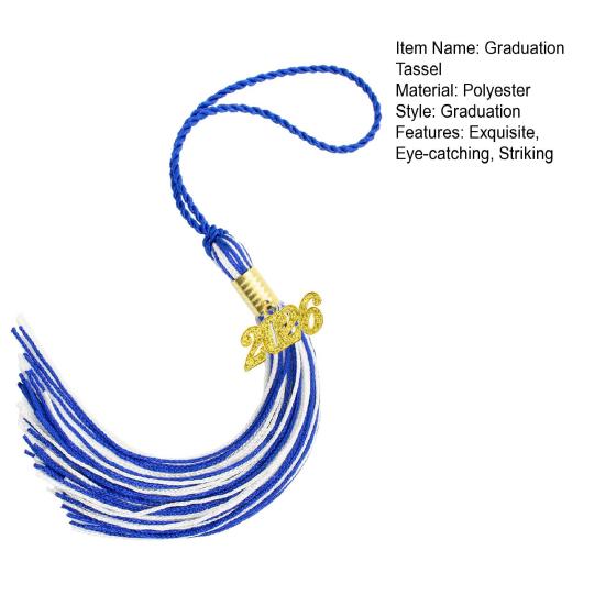 Кисточка для выпускного 2026 года 16" Кисточка для выпускной шляпы Шарм-подвески с кисточкой года 2026 для вечеринки, церемонии, аксессуары