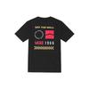 Vans Checkerboard Letter And Number Print Crew Neck Short Sleeve T-Shirt Women Tops Black VN0A7Q18BLK