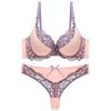 Julexy ABC Cup Bra Set Push Up Sexy Lace Bra Set Femme Bra Thong Set