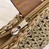 New Summer Grass Woven Bag for Women Beach Crossbody Bag Designer Shoulder Bag Small Flap Purses and Handbags