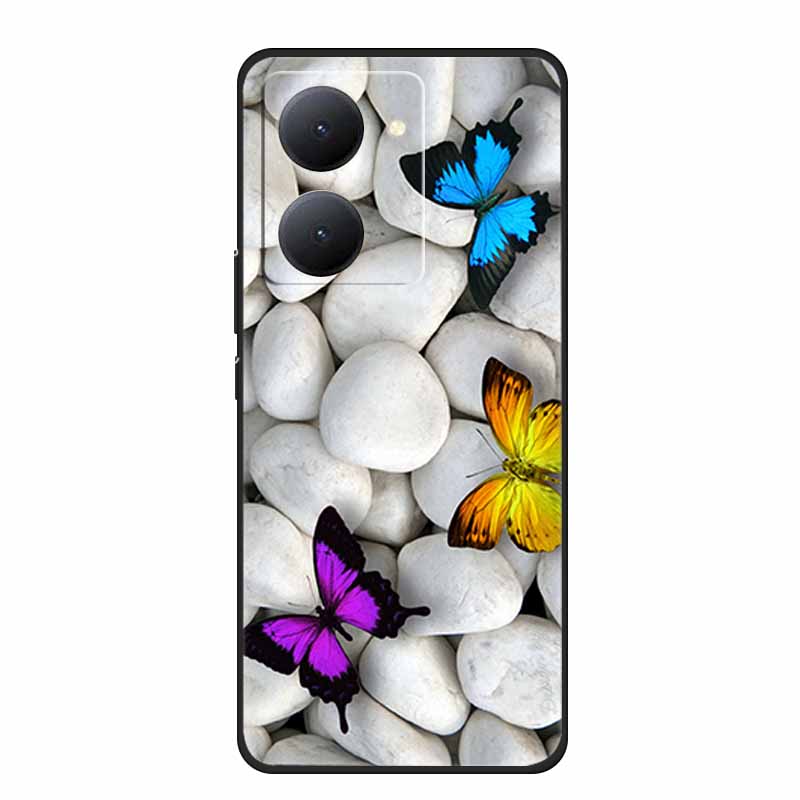 Для VIVO Y36 Y78m Y27 5G Чехол Животные Мягкий Силиконовый Задний Чехол Чехлы для Телефона для VIVO Y27 5G VIVOY36 5G 6.64" Крутой Волк Кошка Fundas