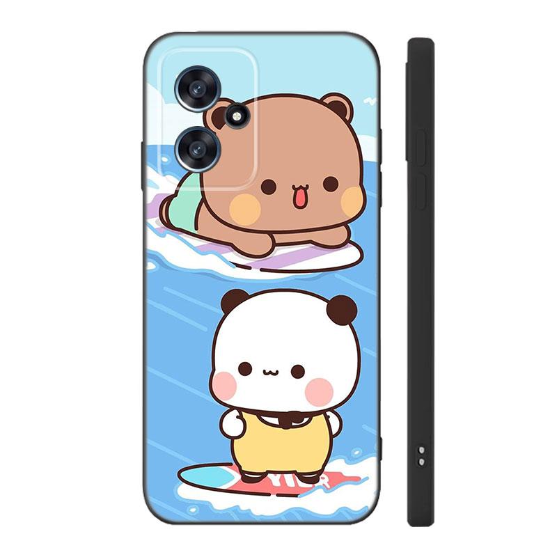Cute BuBu DuDu Black Silicone Phone Case For Xiaomi POCO X3 X4 NFC F3 F4 GT F5 M3 M4 M6 X5 X6 Pro 5G C55 C65 M5
