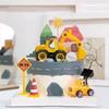 Excavator Car Crane Tractor Birthday Cake Toppers Engineering Construction Party Decor Boy Kid One Year 1st Birthday Party Cake