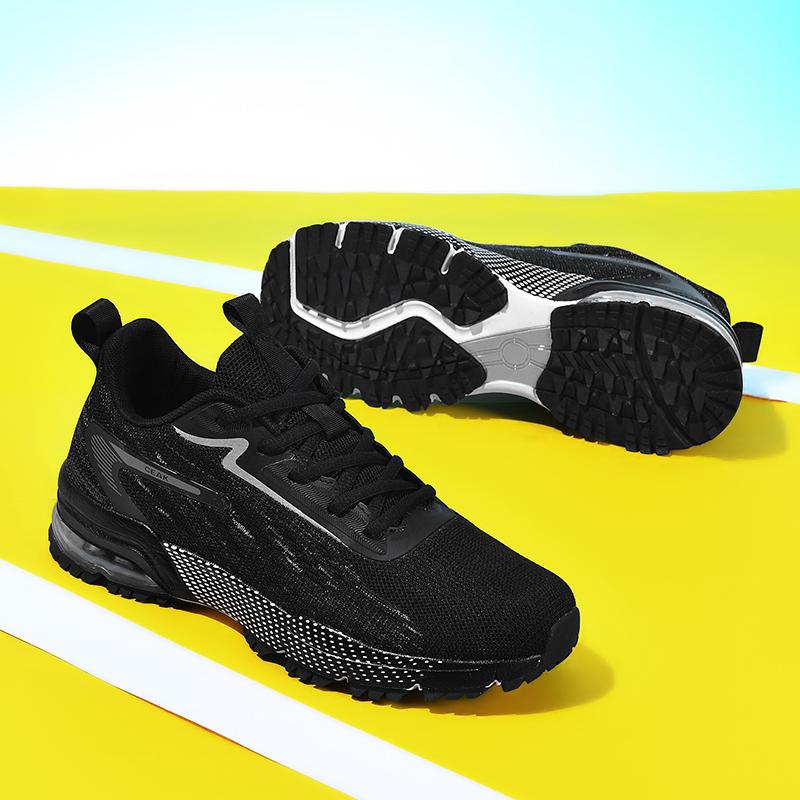 Мужские кроссовки Спортивные кроссовки с воздушной подушкой Дышащая амортизирующая сетка Удобные повседневные кроссовки