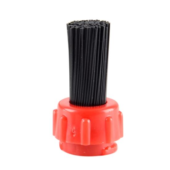 Изогнутая щетка для чистки ложки для кофе эспрессо с двойной головкой, предотвращающая ожоги