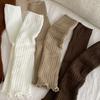 Милые Сладкие Лолиты Вязаные Носки Вязание Длинные Гольфы Однотонные Носки для Сапог Осень Зима