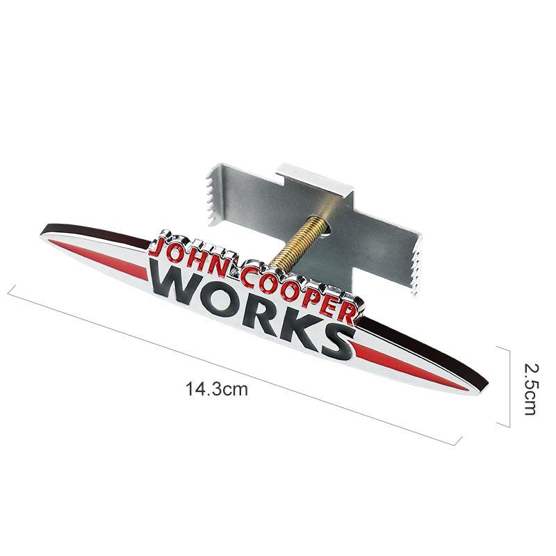 kfwhl7 Suitable for BMW Mini grille badge decoration Cooper JCW personality