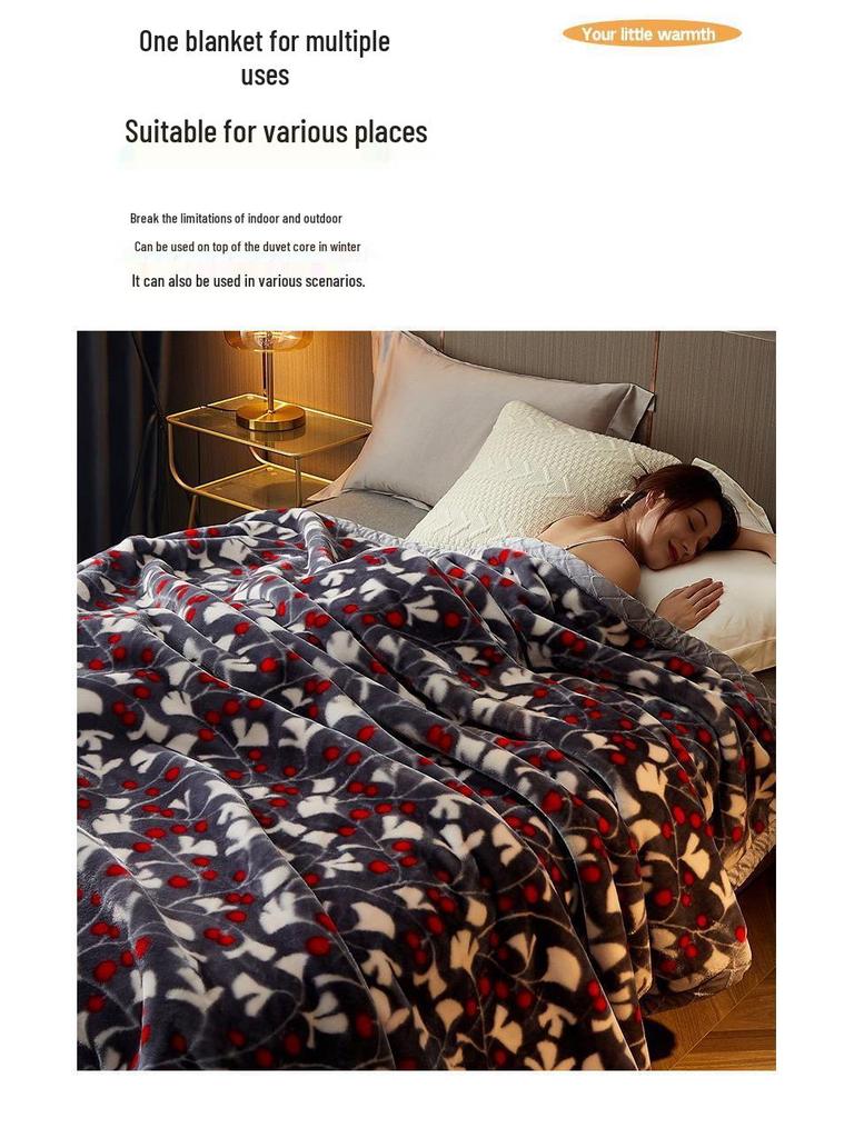 G5Z Зимнее Утолщенное Фланелевое Одеяло – Коралловое Теплое Односпальное Постельное Белье для Общежития