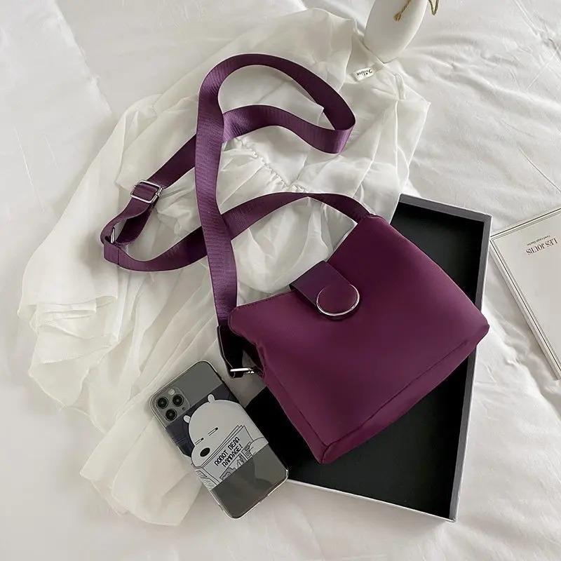 Casual Nylon Shoulder Bag Women Fashion Waterproof Messenger Bag Travel Light Small Crossbody Bag Shopping Lady Handbag Purse