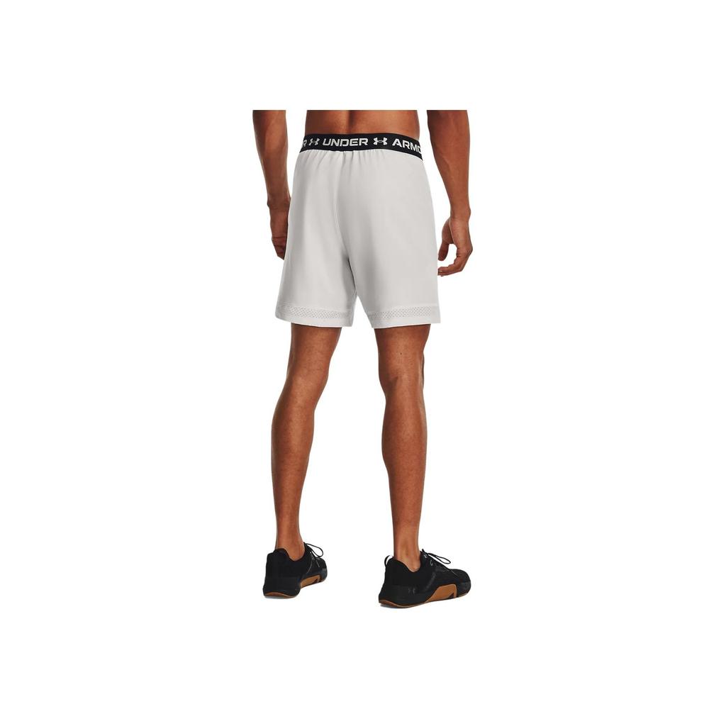 Under Armour Vanish Logo Print Woven Polyester Fitted Mid-Rise Sports Shorts Men Shorts Clay-White 1373718-114