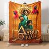Name Custom Squid Game Poster Print Flannel Blanket High Quality Warm Comfortable Cover for All Seasons Perfect for Gifts Home Decor