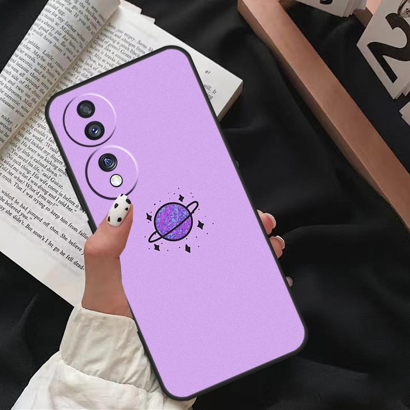 Фиолетовый эстетичный Чехол For Honor Magic 7 Lite 6 8 Pro Для Honor 200 400 50 70 90 X8c X8b X9a X9b X9c X9d Win RT