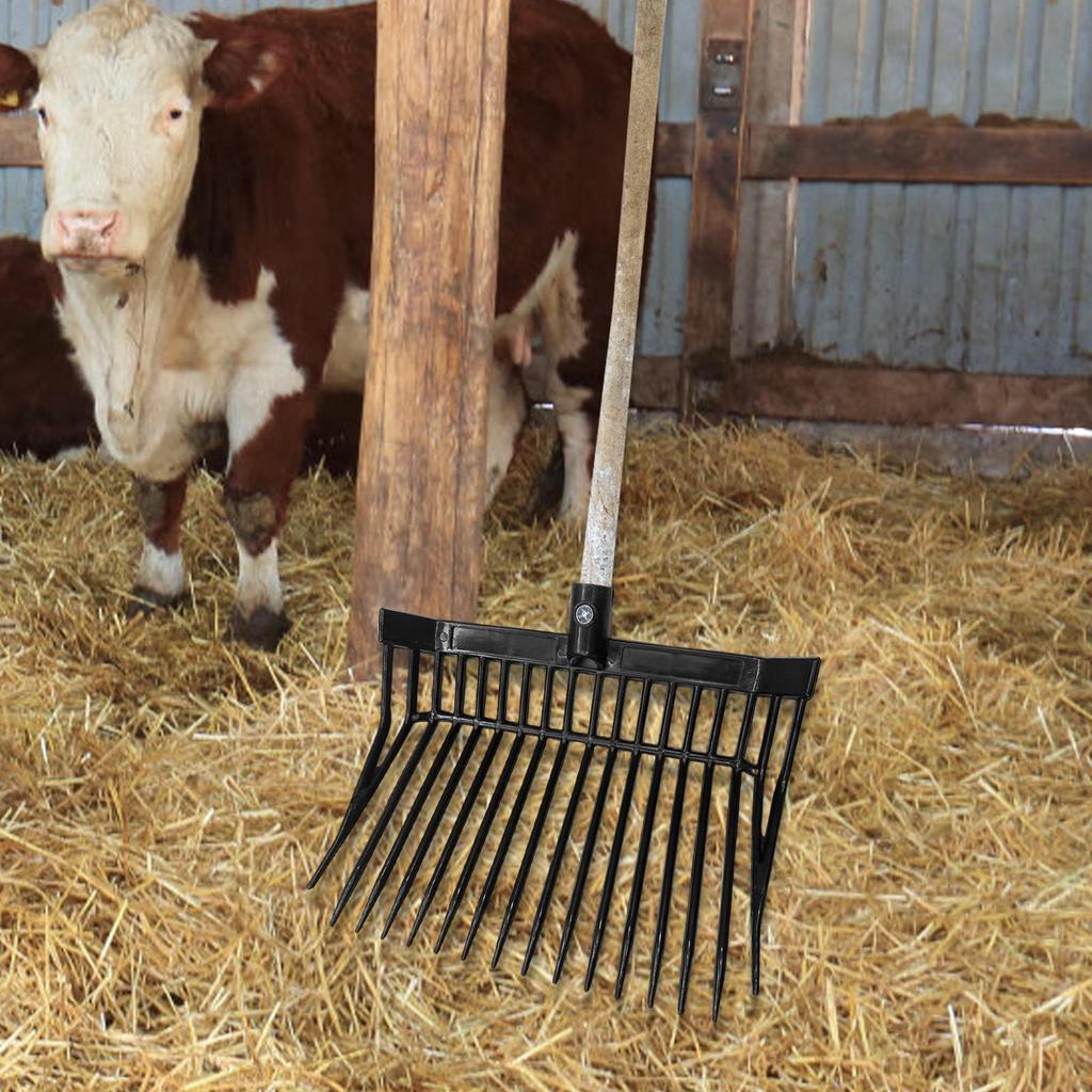 Вилы для конского навоза Сменная головка Грабли Садовые вилы для фермерского животноводства