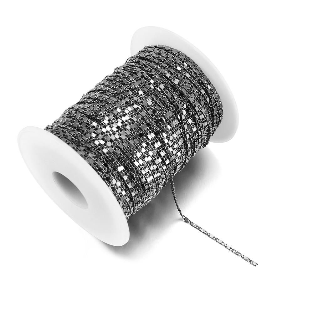 5 м/лот 1,6 мм металлические медные серьги ножной браслет Neackalce цепочки аксессуары для браслета DIY ювелирные изделия товары для рукоделия