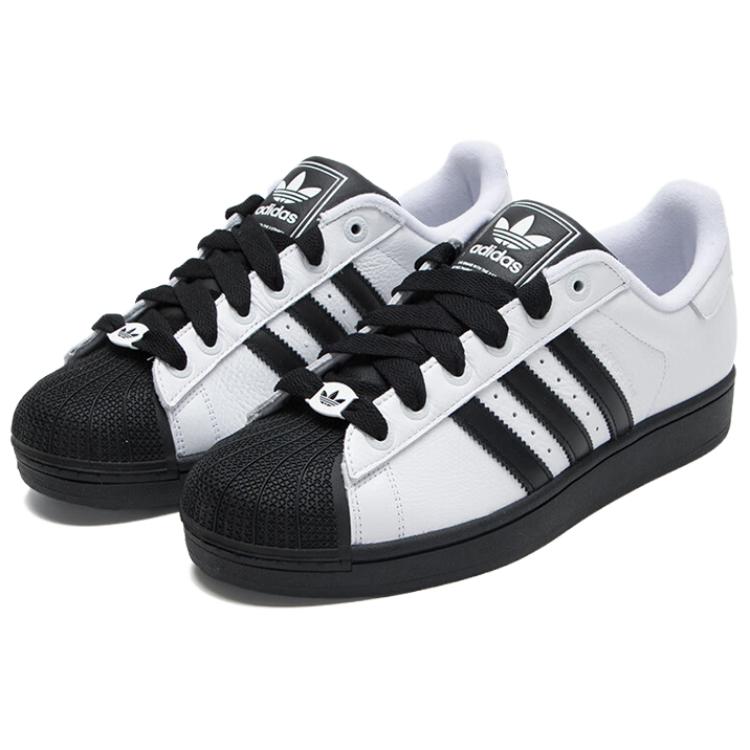 adidas Кроссовки Superstar 2 Белые с Черной Подошвой Унисекс Облачно-Белый Ядро-Черный JI0124