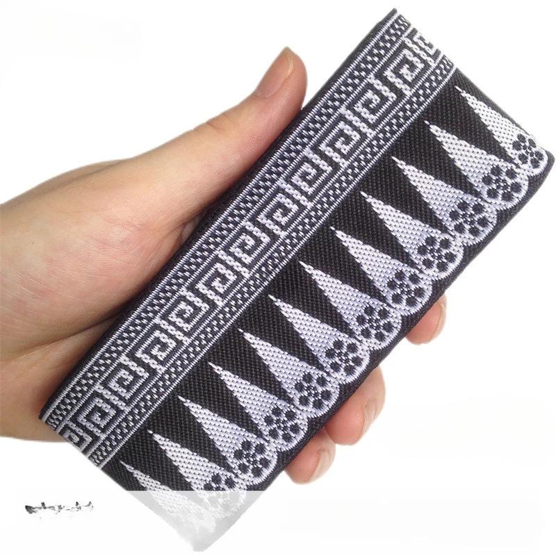 5cm Width 7Yard Vintage Ethnic Embroidery Style Ribbon DIY Clothes Bag Accessories Embroidered Applique Sewing Craft Fabric