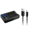 Compact ABS Camera Battery Charger LCD Display for Canon PowerShot SX710 Camera Versatile Charging Option USB Charger