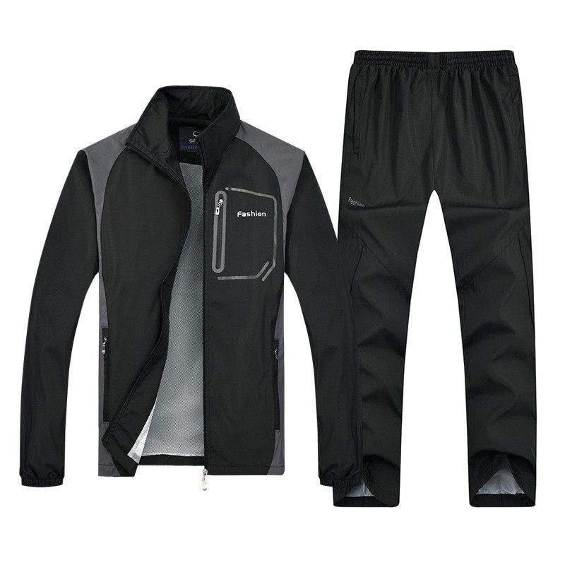 Men Outdoor Running Sport Suit Two Pcs/set Gym and Tracksuits for Men